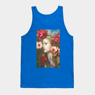 Boho Hippie Cute Girl Dreamy Earth Goddess Floral Flowers Tank Top